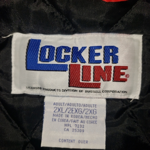 Vintage 90's Russell Locker Line NBA Chicago Bulls Red Zippered Jacket Mens XXL - Picture 10 of 14